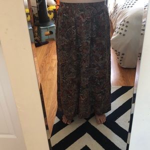 Paisley print maxi skirt